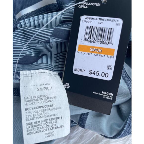 NWT UNDER ARMOUR Running Short UA Fly-Fast Anti-Odor Women Sz S NWT - Picture 11 of 12